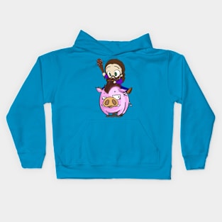 Ride, Mr. Pigglesworth! Kids Hoodie